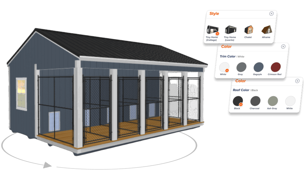 Commercial Dog Kennel 3D Configurator 
