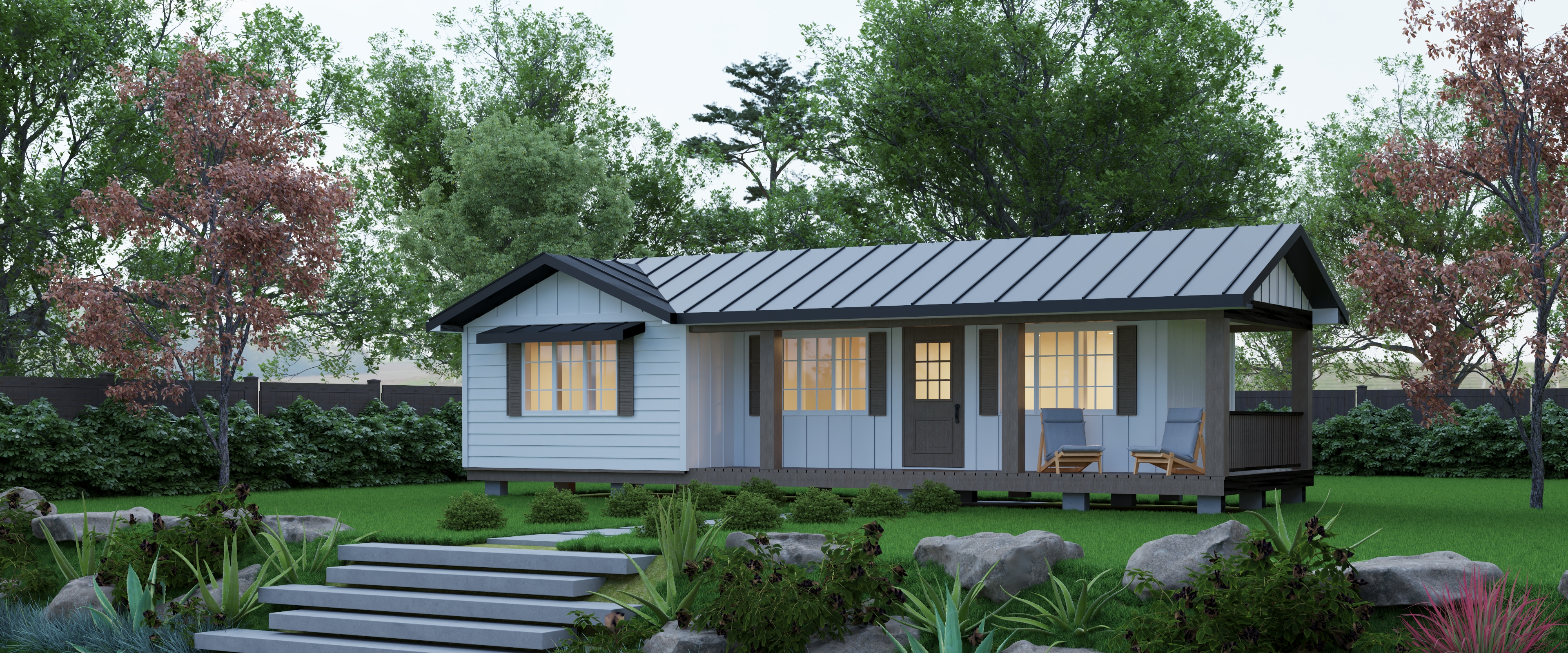 14×36 COTTAGE CABIN WITH ROOF DORMER | 504 SQ FT