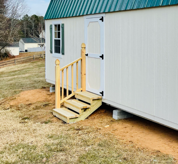 Shed Stairs 35″ Wide x 3 Steps Tall