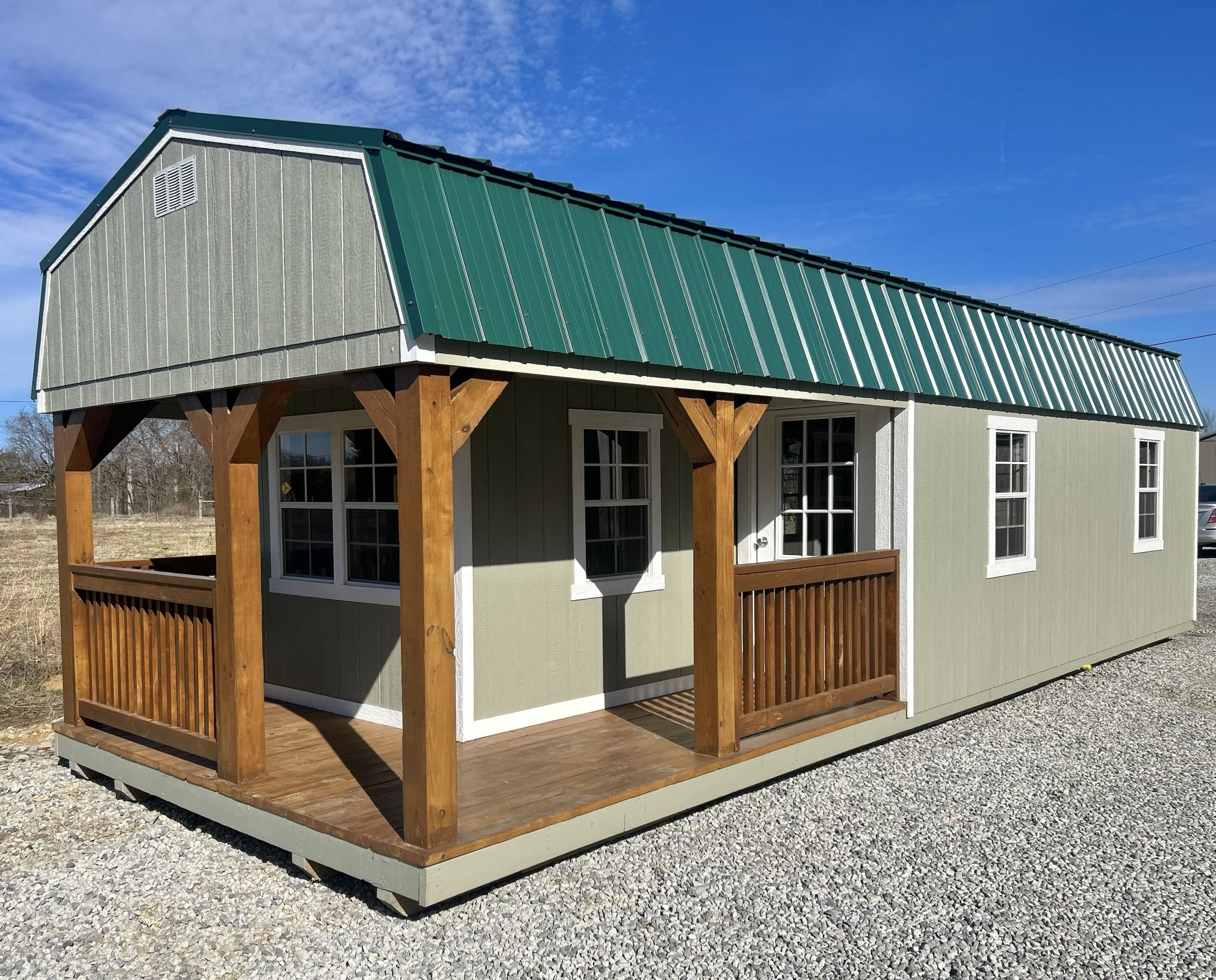 12X32 Lofted Barn Cabin | Rent To Own! $606 A Month!