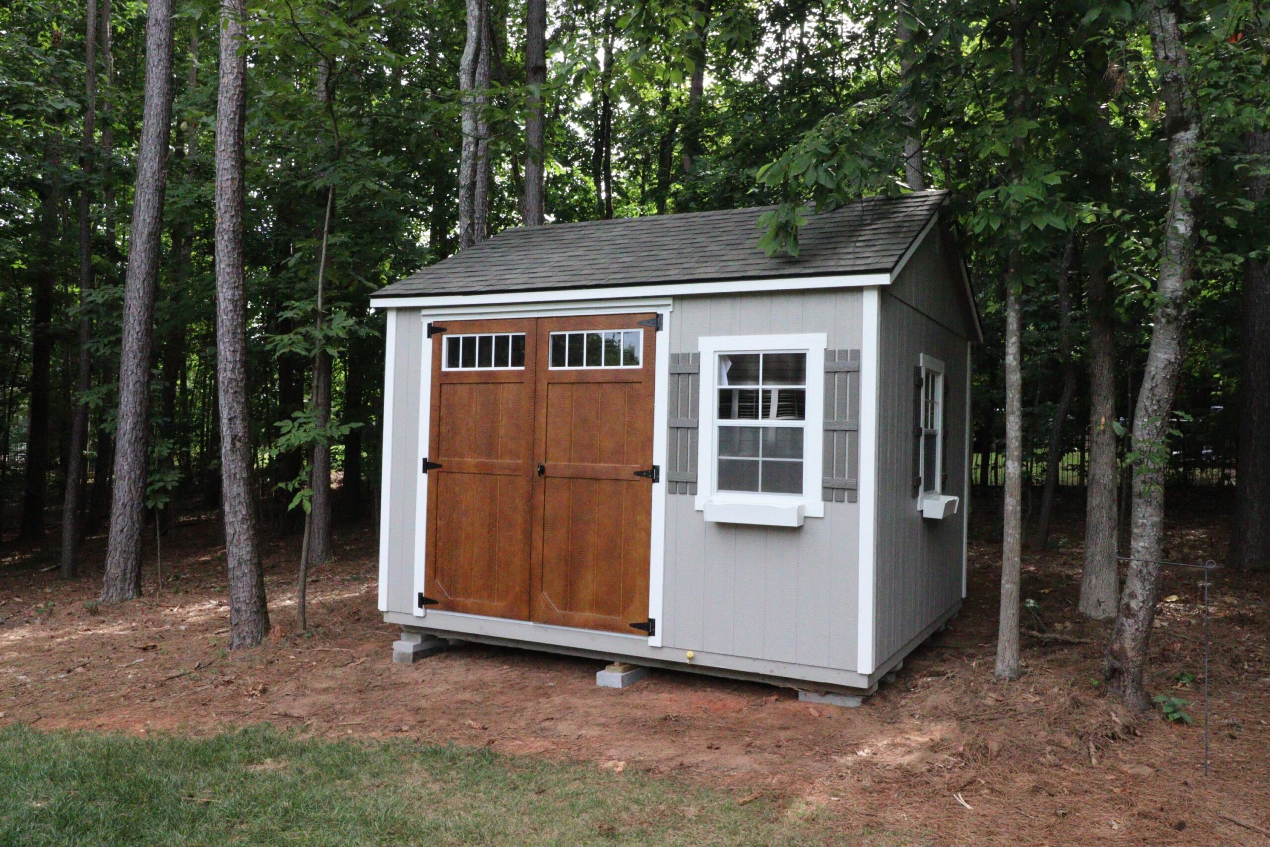 12x12 Wooden Storage Shed HOA Approved
