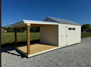 10×16 A-Frame Shed with 10×10 Lean-To