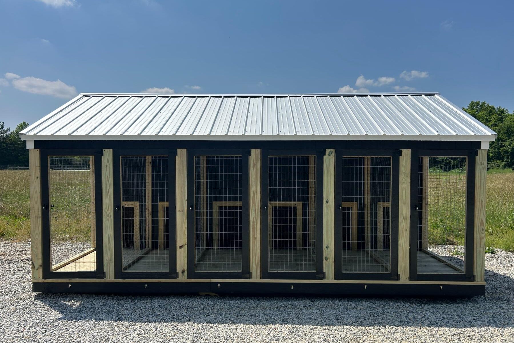 12×20 6-Bay Dog Kennel | $403 A Month!