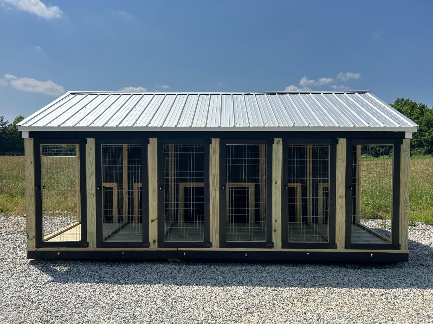 12×20 6-Bay Dog Kennel | $403 A Month!