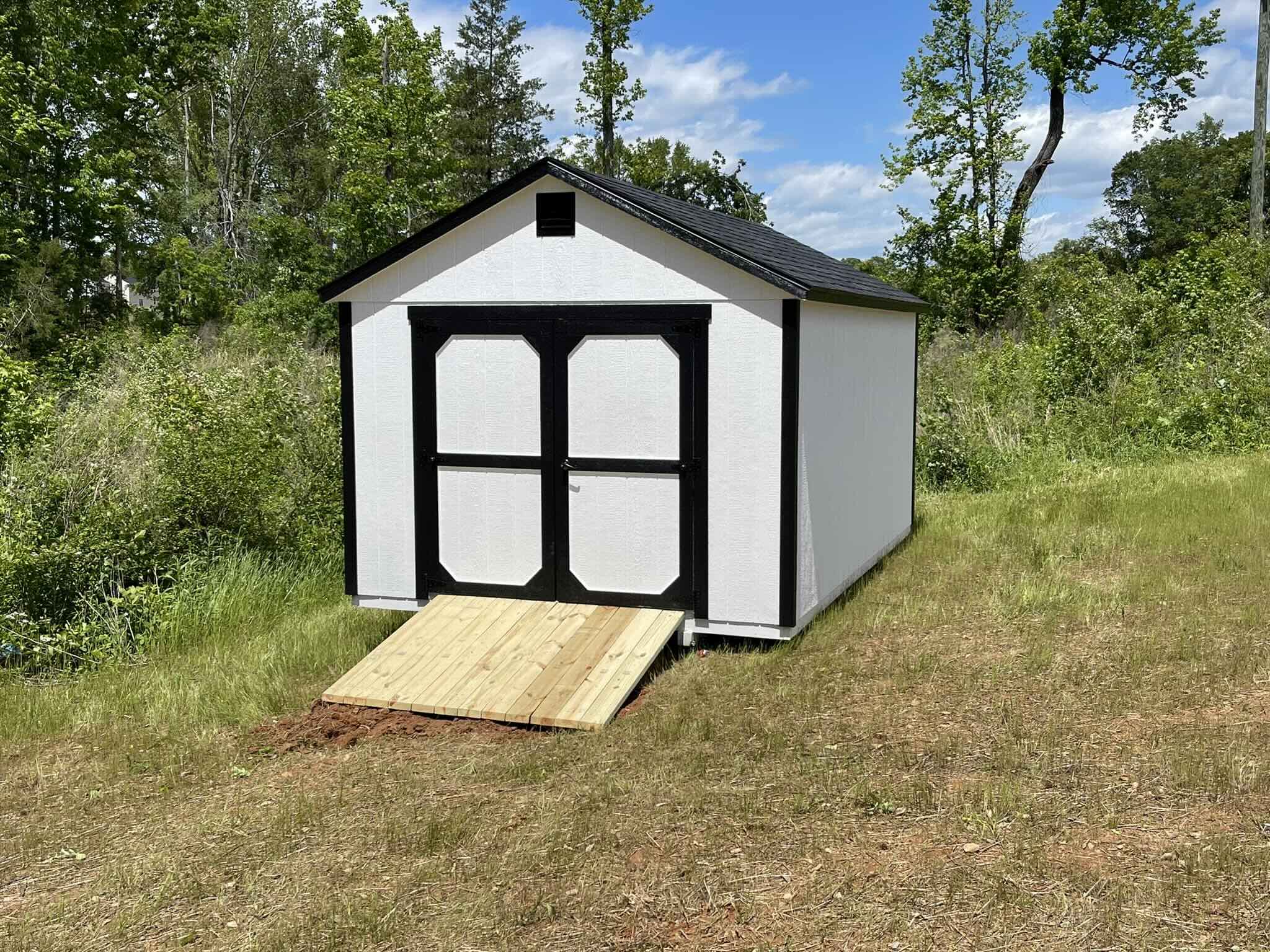 10x12 garden shed backyard