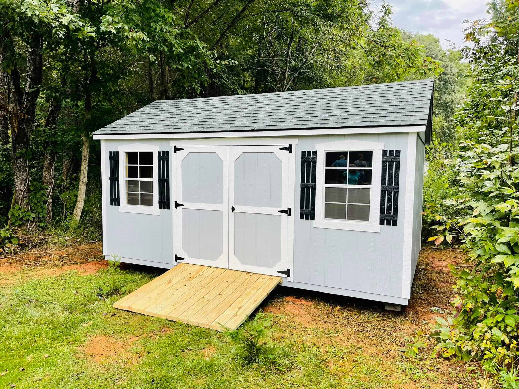 attractive 10x16 shed utility shed backyard