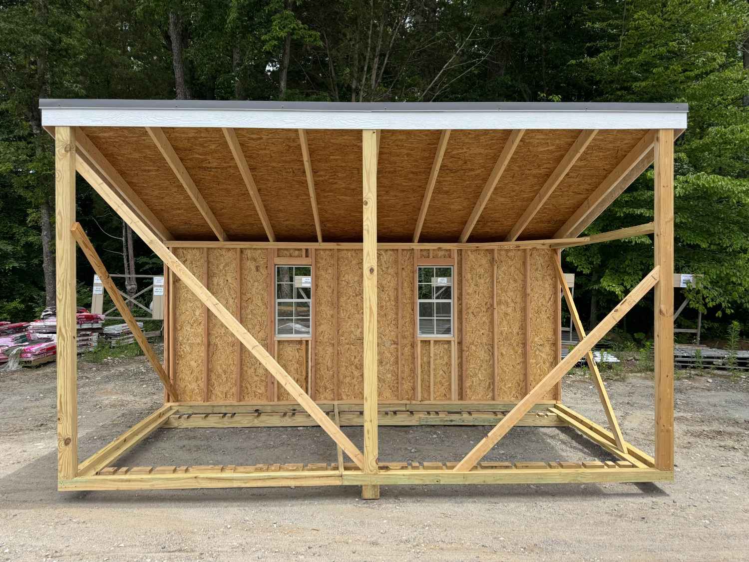 8×14 Modern Lean To (Gray) | $162 A Month!