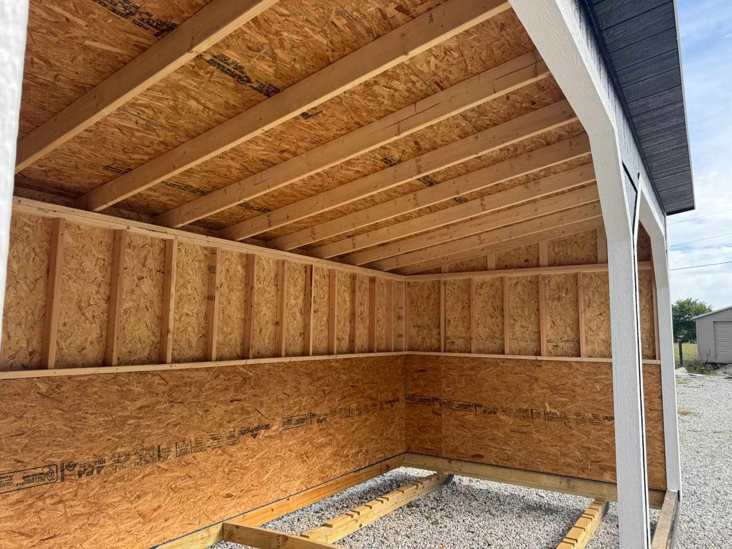 10X24 Horse Shed Double Bay With Tack Room (Black) | $389 A Month!