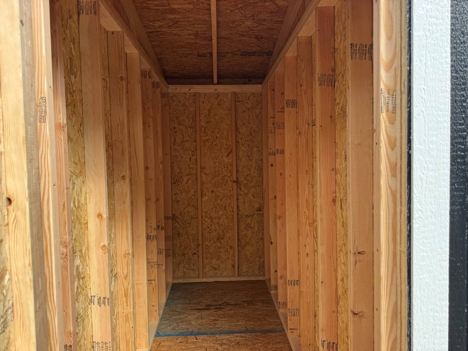 10X24 Horse Shed Double Bay With Tack Room (Black) | $389 A Month!