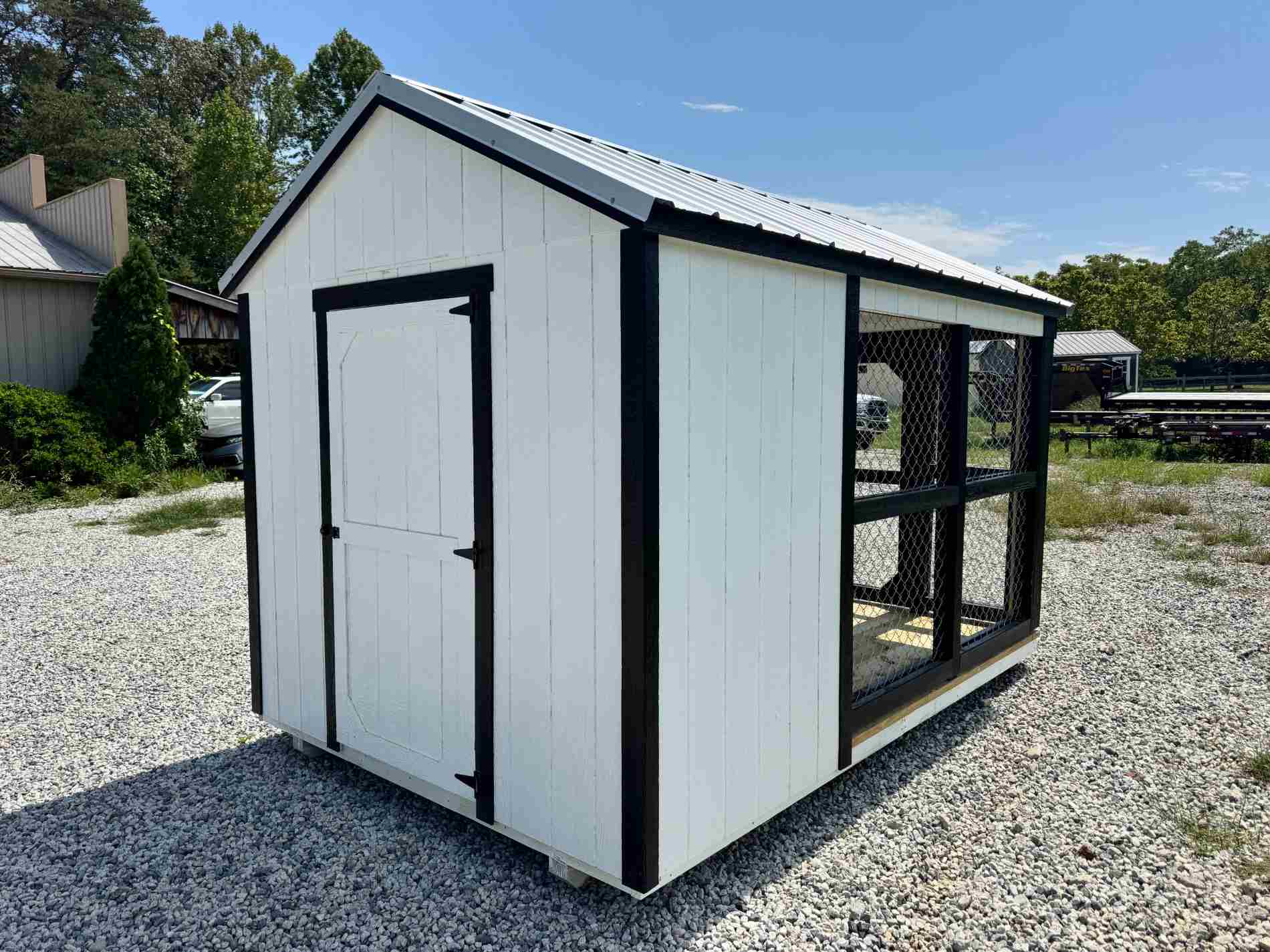 8x12 Dog Kennel (White) | $211 A Month!
