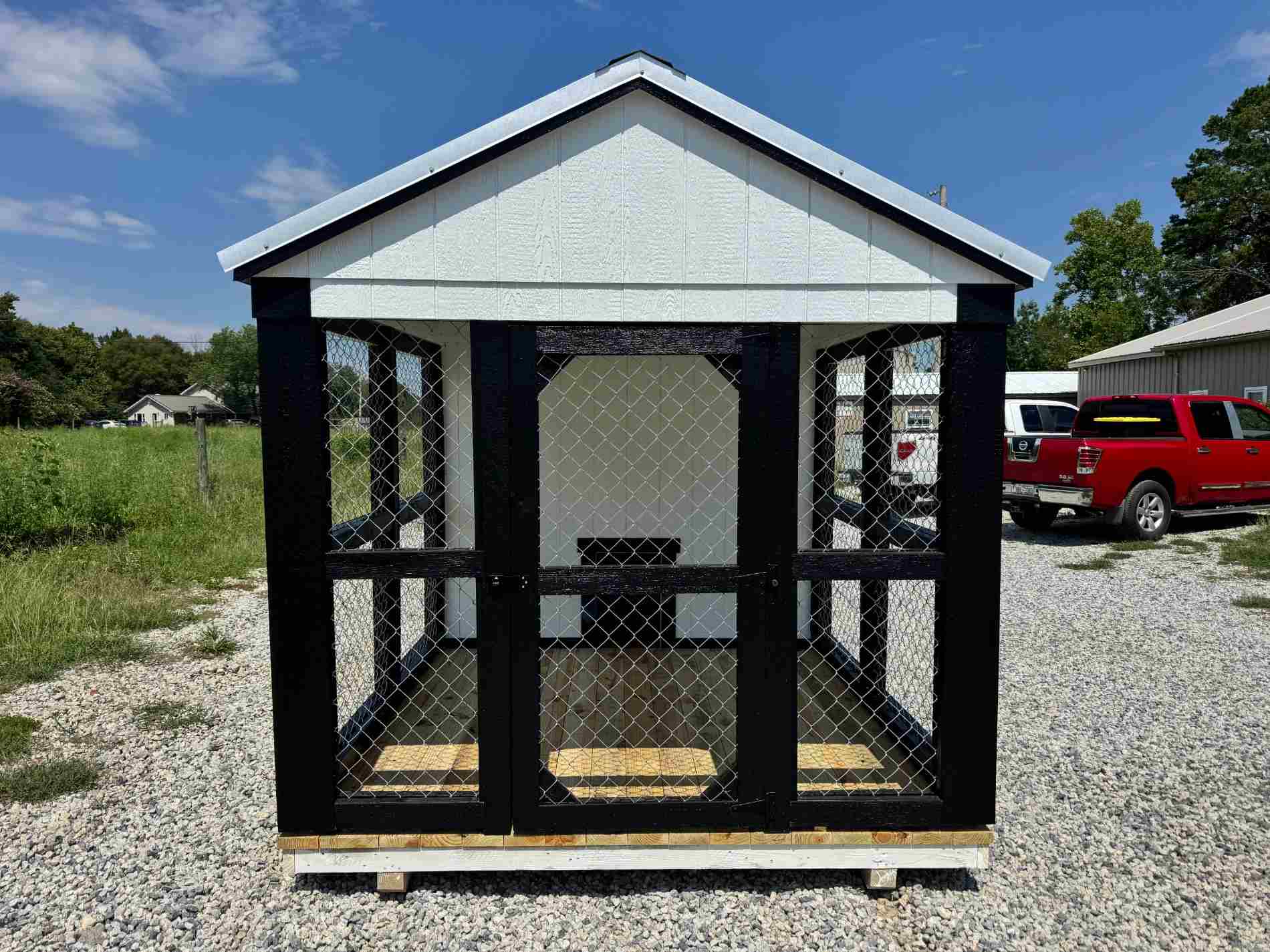 8x12 Dog Kennel (White) | $211 A Month!