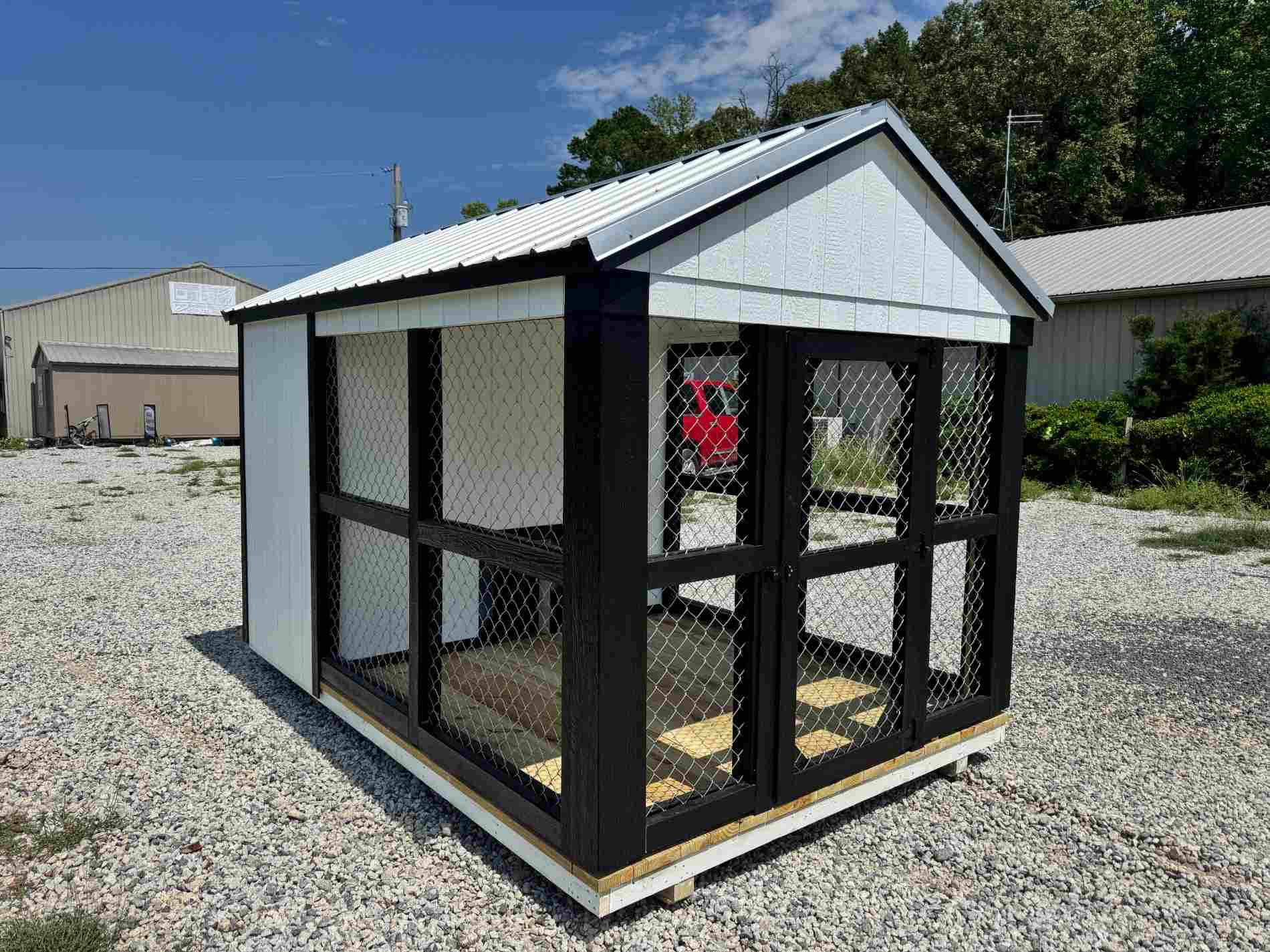 8x12 Dog Kennel (White) | $211 A Month!