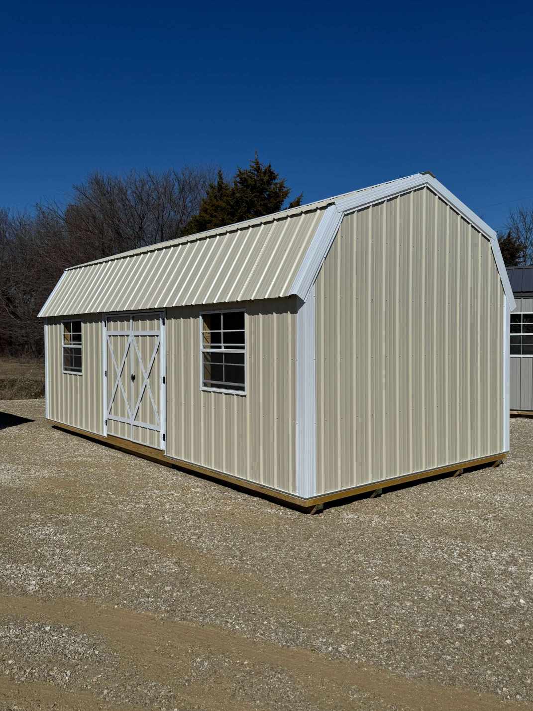 side lofted barn
