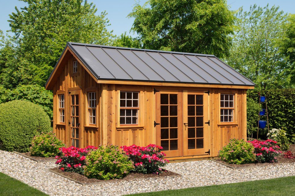 An Inspiring Studio 12x16 Cedar Board _ Batten Garden