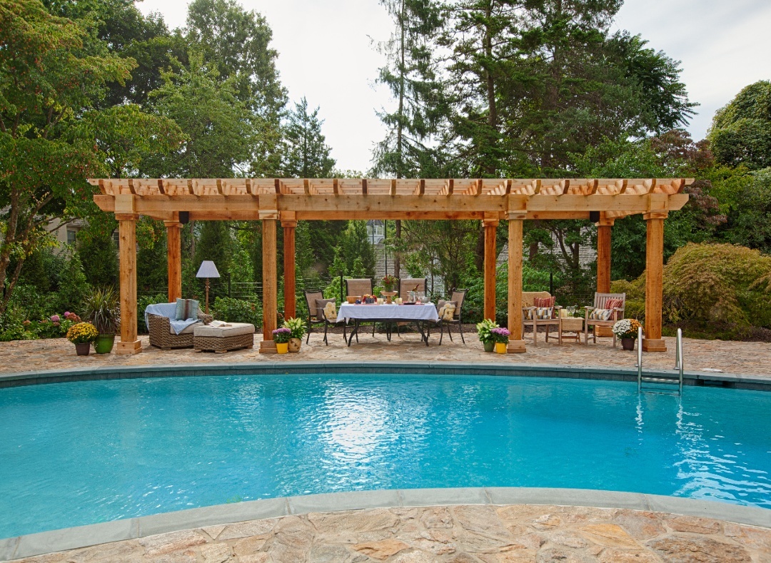 10x32ArtisanCedarPergola NoStain 8x8CedarPost