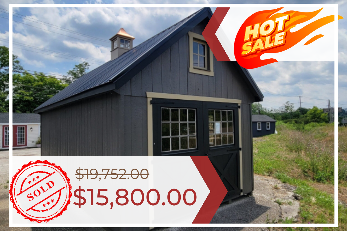 12’x24′ New England Barn with SmartTec Exterior (2247KOP)