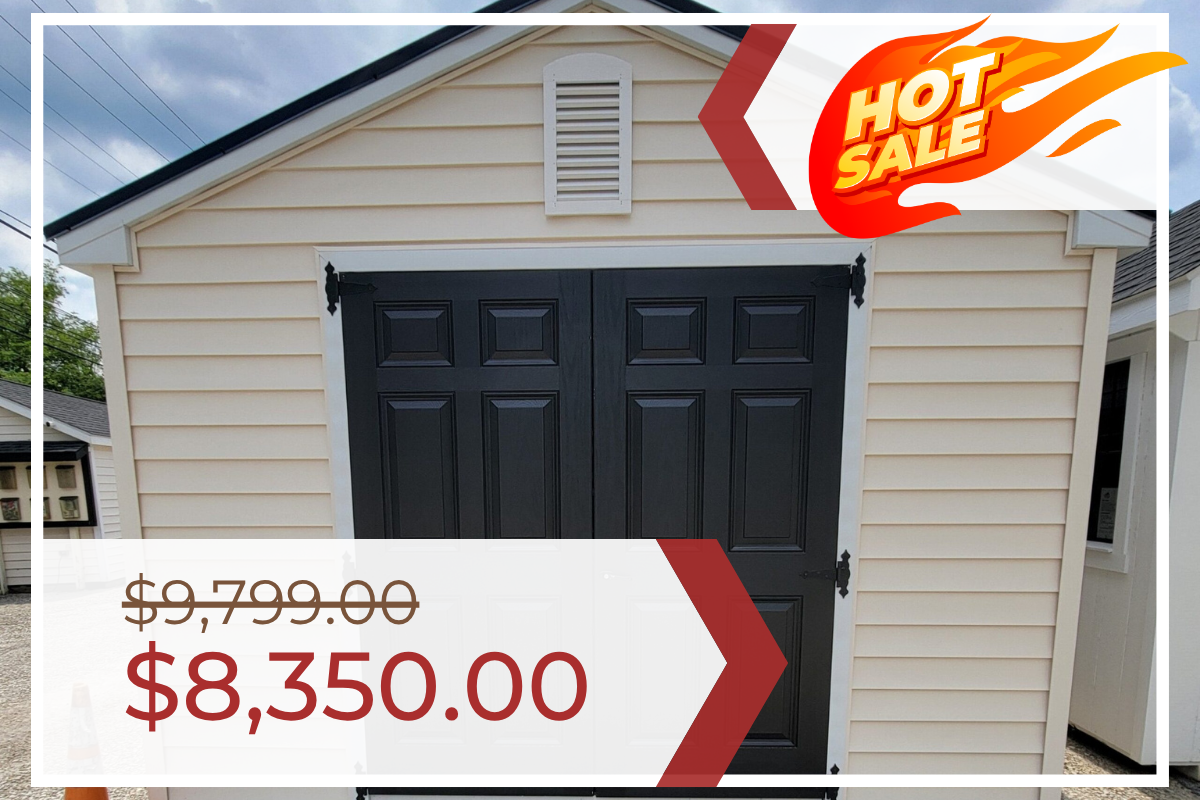 12’x16′ A-Frame Shed with Vinyl Siding (2477KOP)