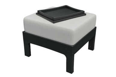 VaraMora Ottoman with Tray