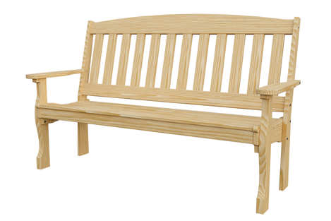 5′ English Garden Bench – Wood