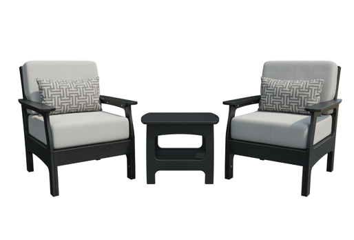 3 Piece Set (2 Chairs and 1 Side Table)