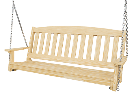 5′ English Garden Hanging Swing – Wood