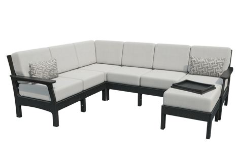 6-Seat Sectional with Ottoman