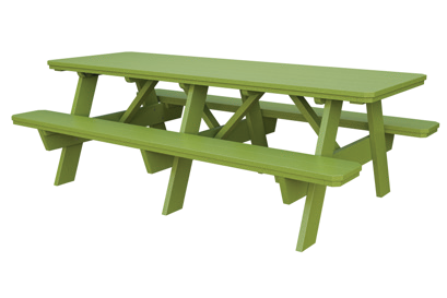 3’x8′ Picnic Table with Seats