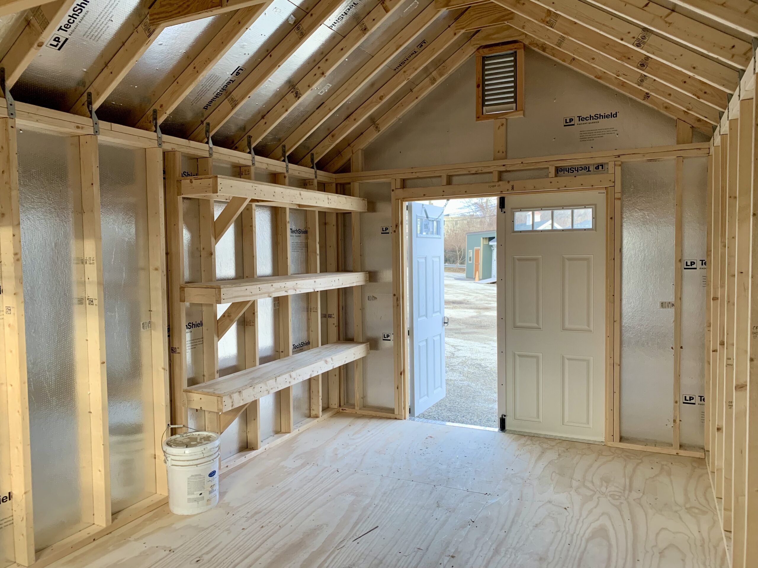 10' x 16' Garden Shed - James Hardie Board & Batten Siding
