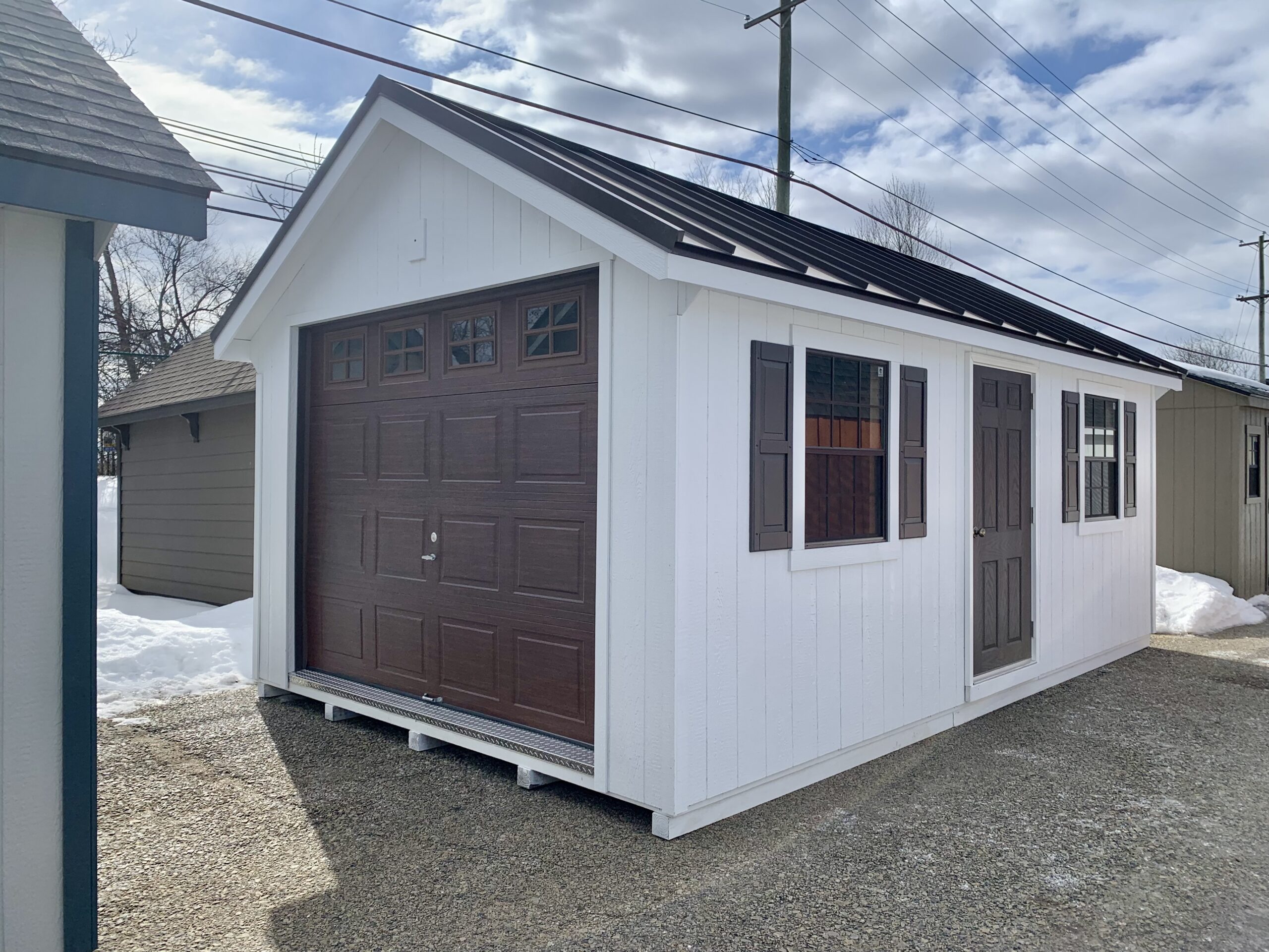 Structure #26-73056KOP – 12’x20′ Garden Shed Garage w/Smart Tec Siding