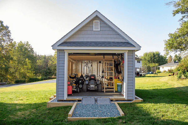 aframe single car garage 4