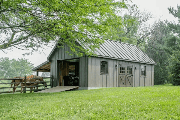 aframe single car garage 5