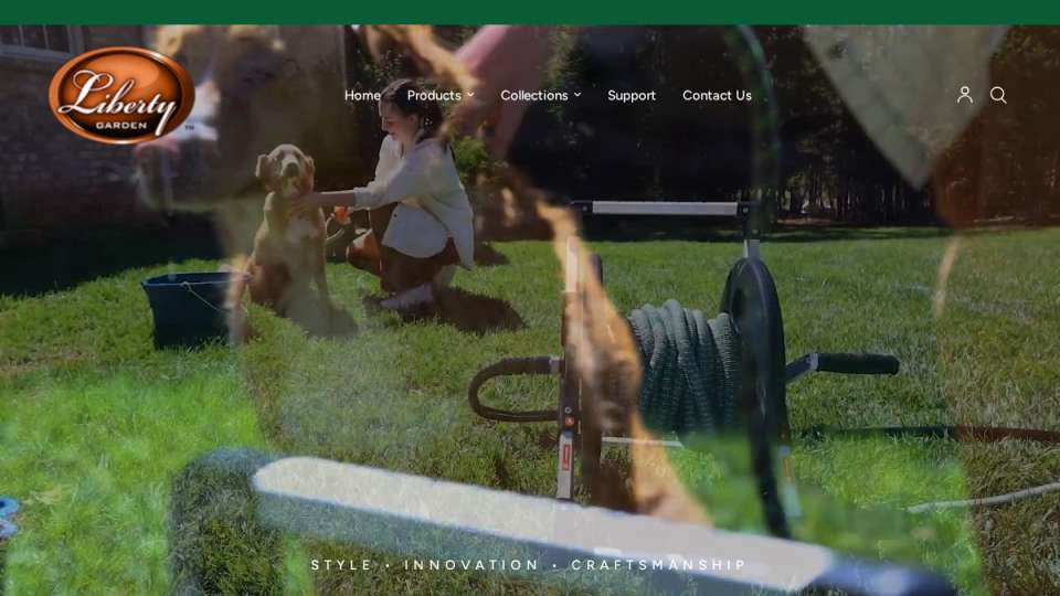Screenshot of libertygardenproducts.com interface