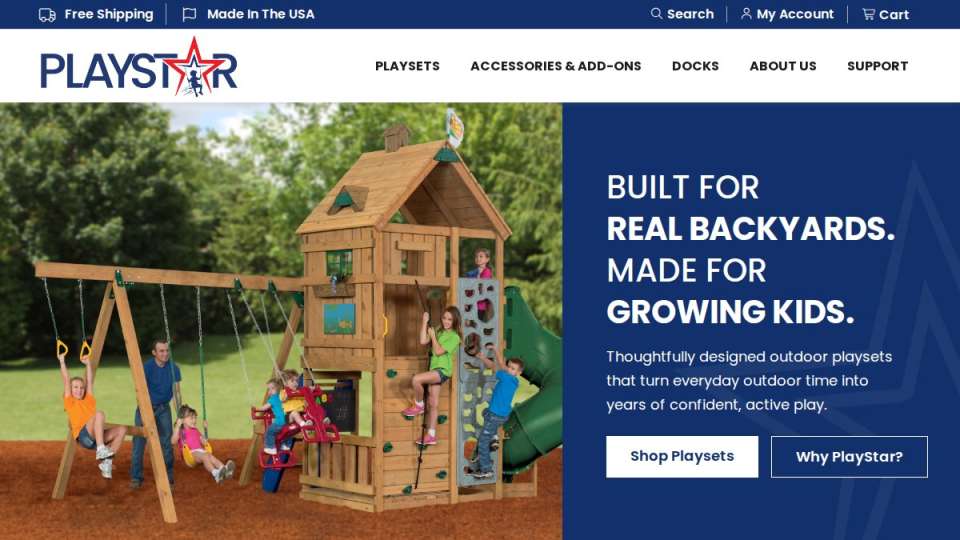 Screenshot of playstarinc.com interface