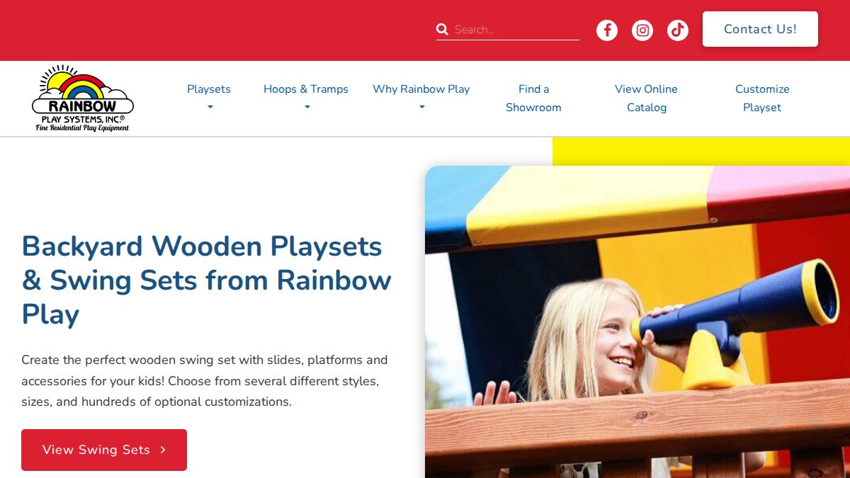 Screenshot of rainbowplay.com interface