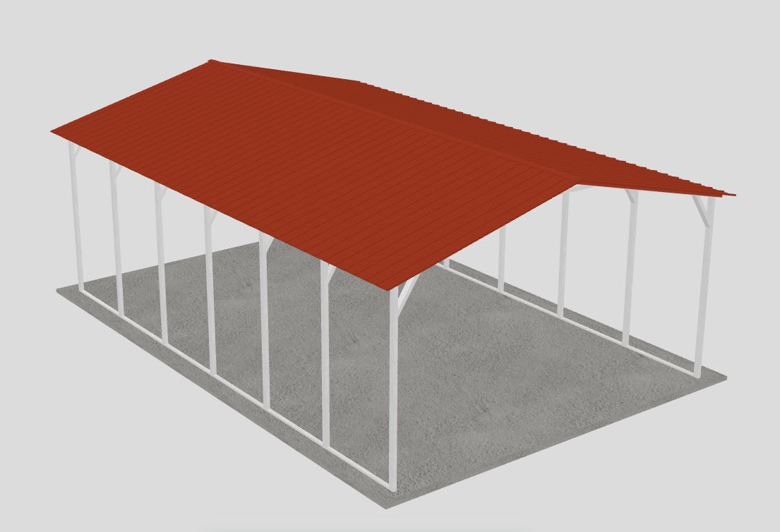 Carport   Vertical Roof 1