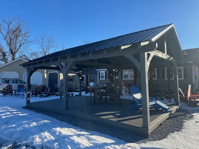 14×24 Pavilion with Platform S24020