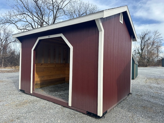 S26008 10x14x8 Run In in Red with White Trim