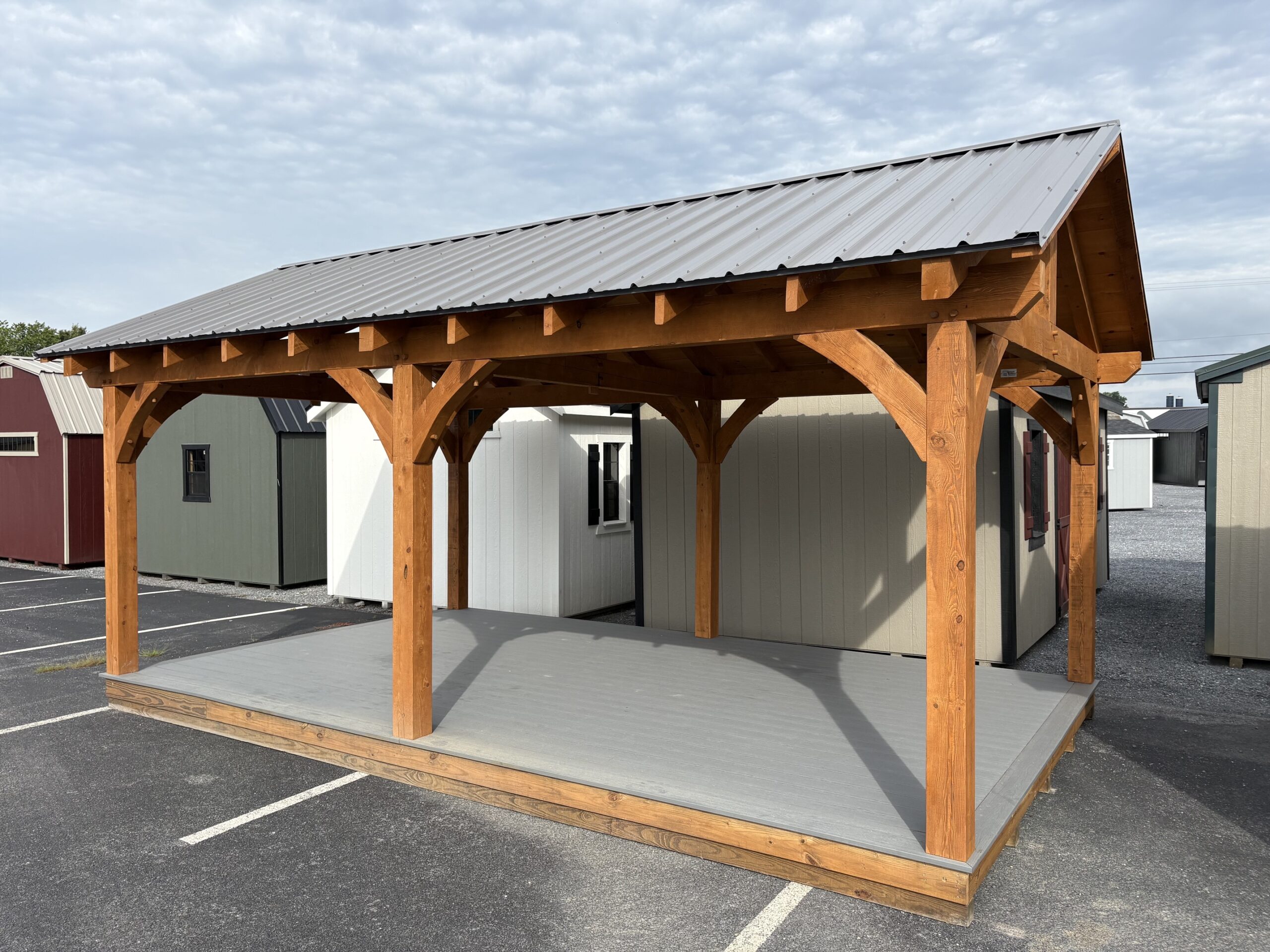 HB26017 12×20 Pavilion w/ Composite Deck