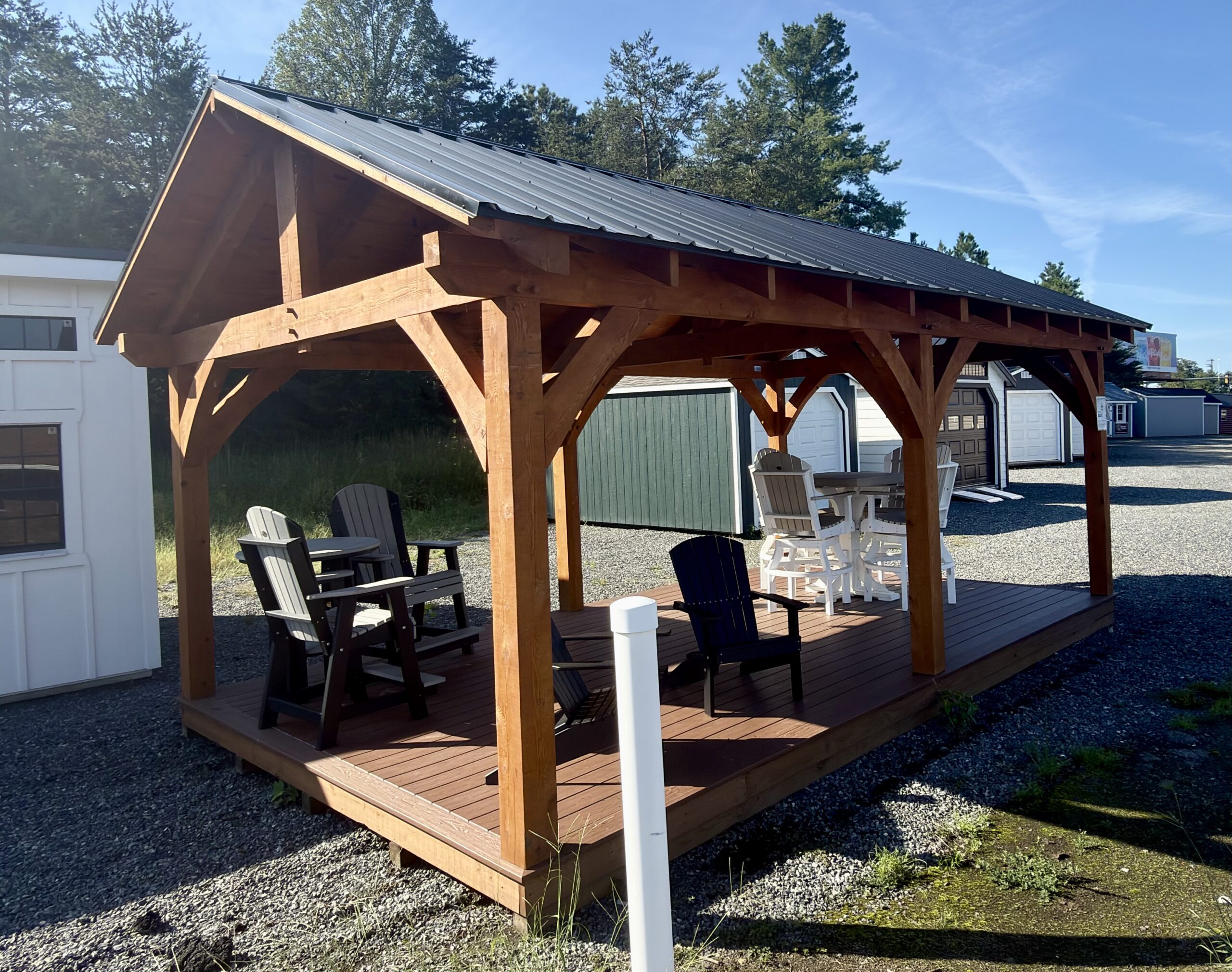 RV24067 12x20x8 Pavilion w/ Platform