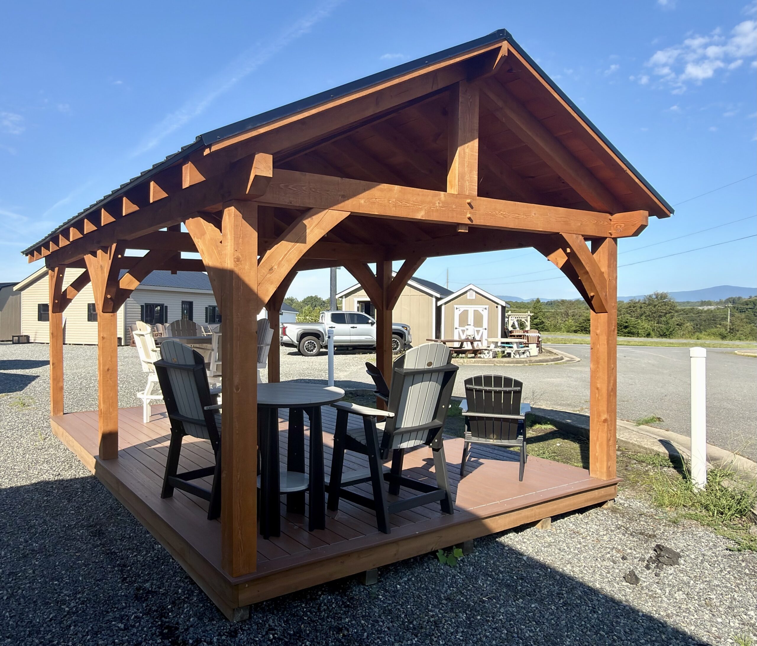RV24067 12x20x8 Pavilion w/ Platform