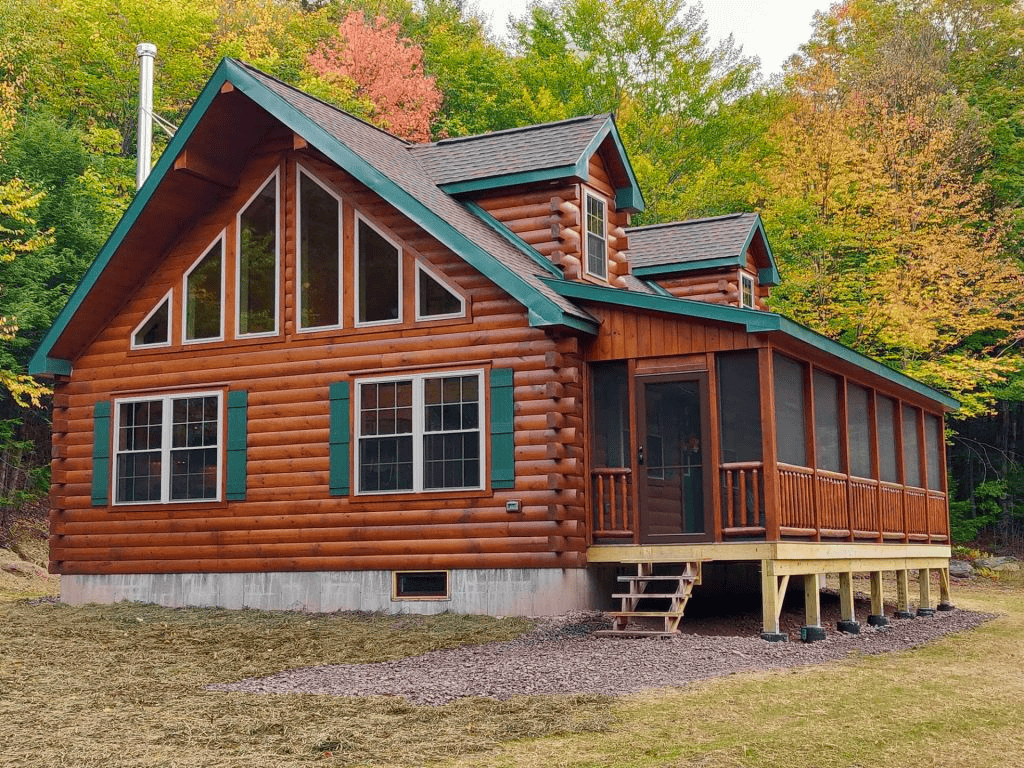 img options modular log homes 12 screened in porches