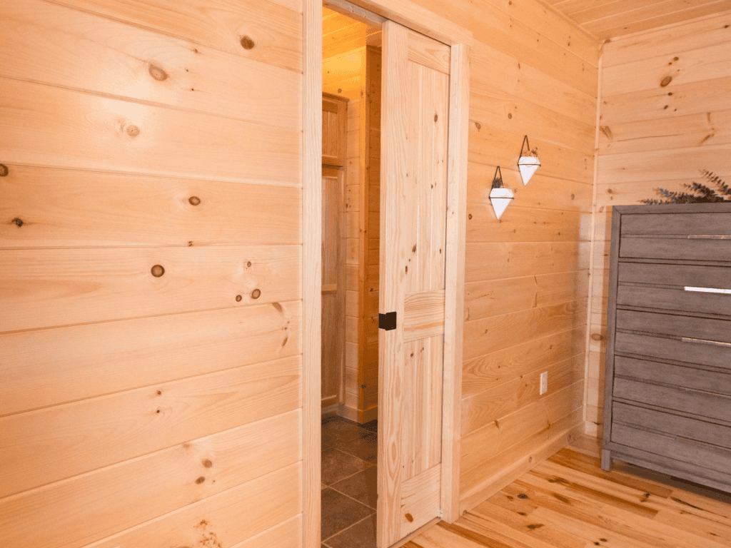 img options modular log homes 16 pocket doors