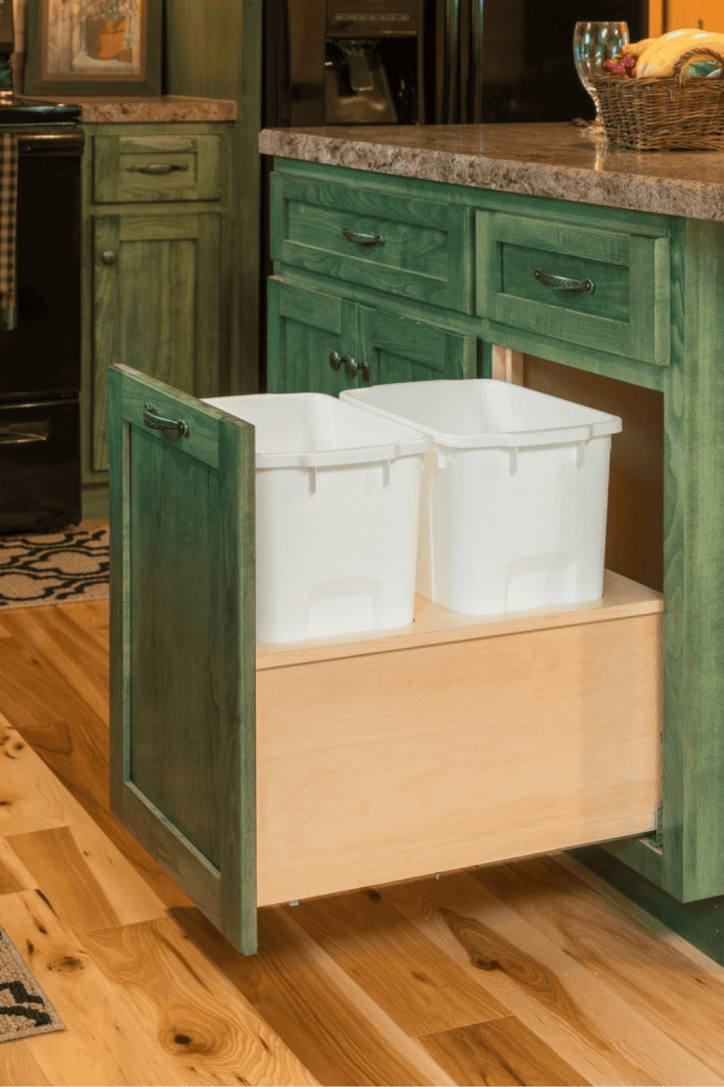 img options modular log homes 31 trash can pull out
