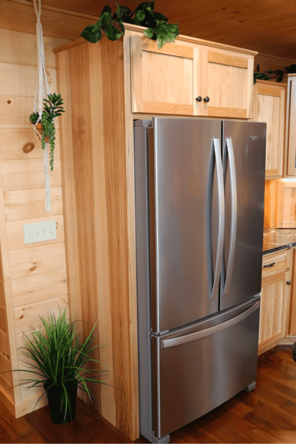 img options modular log homes 35 fridge enclosure