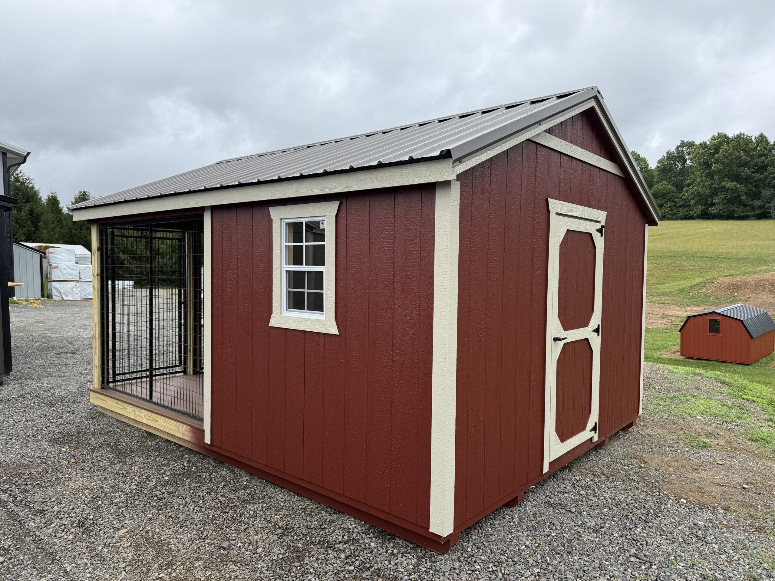 12x16 Triple Kennel - Blue Ridge Structures, LLC