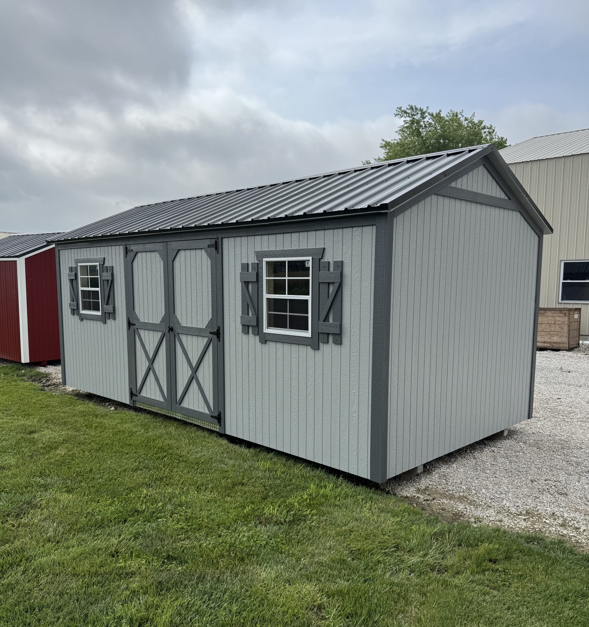 Updated Painted Garden Shed