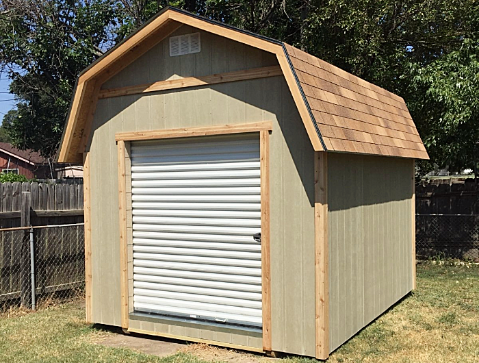 tall barn with roll up door 1