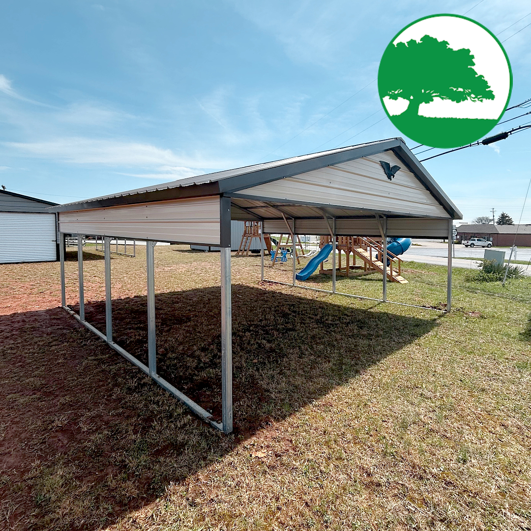 20'W x 20'L x 7'H Carport