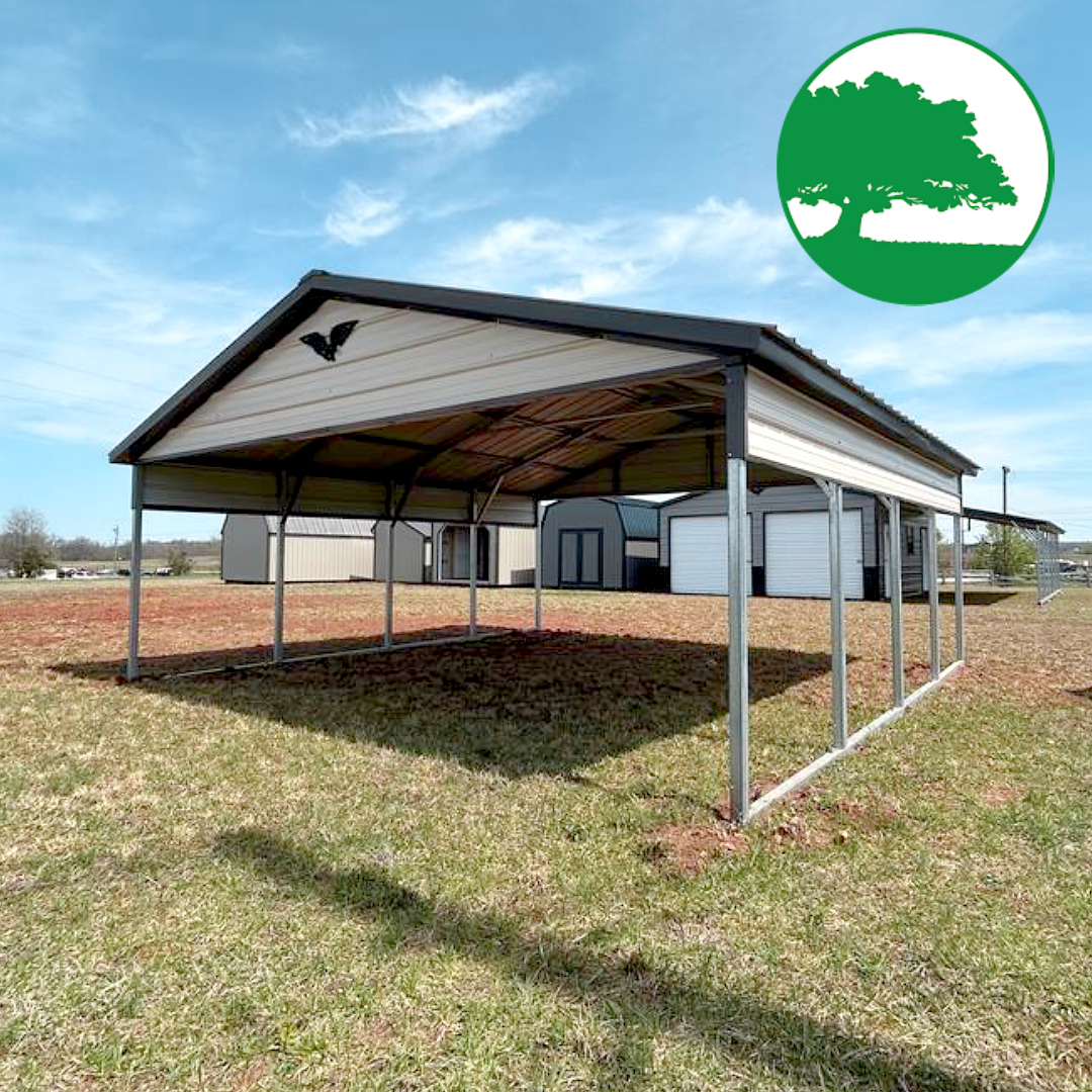 20'W x 20'L x 7'H Carport