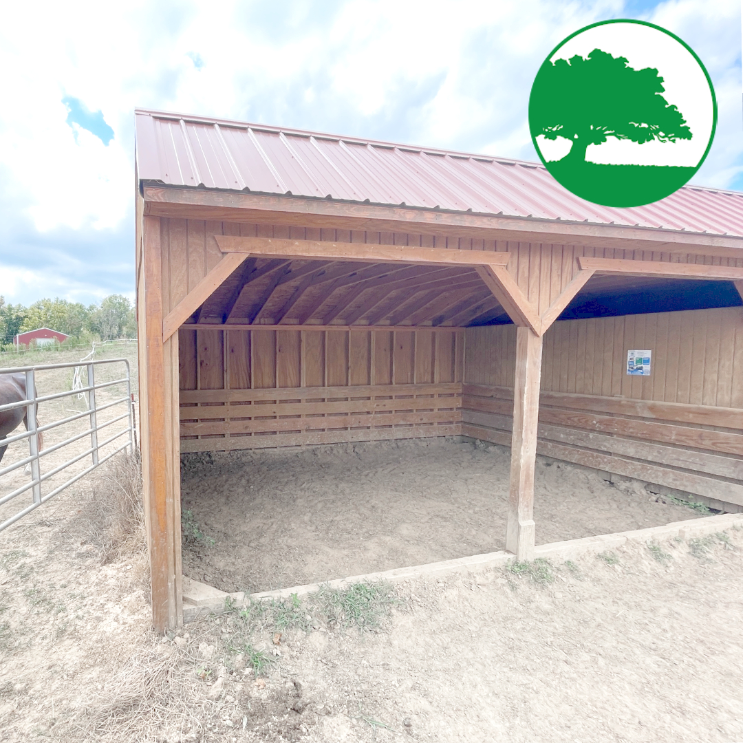 PRE-OWNED 12' x 24' Animal Shelter w/ Tack Room